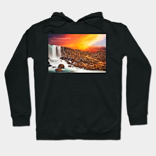 Glowing Axe Falls Hoodie